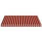 vidaXL Markisenbespannung Orange und Braun 5x3,5 m vidaXL Markisenbespannung Orange und Braun 5x3,5 m
