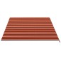 vidaXL Markisenbespannung Orange und Braun 5x3,5 m vidaXL Markisenbespannung Orange und Braun 5x3,5 m