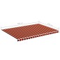 vidaXL Markisenbespannung Orange und Braun 5x3,5 m vidaXL Markisenbespannung Orange und Braun 5x3,5 m
