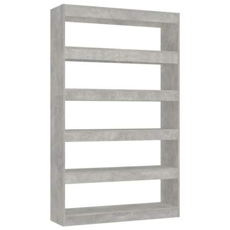 vidaXL Bücherregal/Raumteiler Betongrau 100x30x166 cm