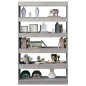 vidaXL Bücherregal/Raumteiler Betongrau 100x30x166 cm vidaXL Bücherregal/Raumteiler Betongrau 100x30x166 cm