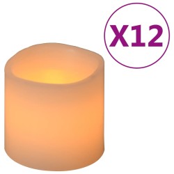 vidaXL LED-Kerzen 12 Stk. Elektrisch Warmweiß