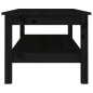 vidaXL Couchtisch Schwarz 110x50x40 cm Massivholz Kiefer vidaXL Couchtisch Schwarz 110x50x40 cm Massivholz Kiefer