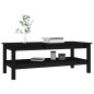 vidaXL Couchtisch Schwarz 110x50x40 cm Massivholz Kiefer vidaXL Couchtisch Schwarz 110x50x40 cm Massivholz Kiefer