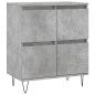 vidaXL Sideboards 3 Stk. Betongrau Holzwerkstoff vidaXL Sideboards 3 Stk. Betongrau Holzwerkstoff