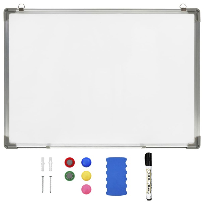 vidaXL Magnetisches Whiteboard Weiß 90 x 60 cm Stahl vidaXL Magnetisches Whiteboard Weiß 90 x 60 cm Stahl