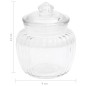vidaXL Vorratsgläser 6 Stk. 500 ml Glas vidaXL Vorratsgläser 6 Stk. 500 ml Glas