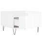 vidaXL Couchtisch Hochglanz-Weiß 55x55x36,5 cm Holzwerkstoff vidaXL Couchtisch Hochglanz-Weiß 55x55x36,5 cm Holzwerkstoff