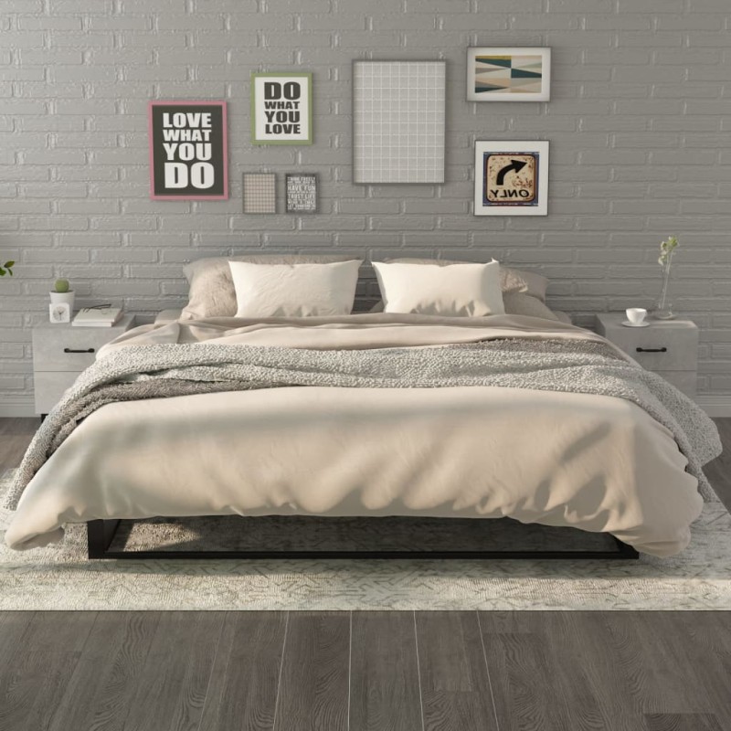 vidaXL Nachttische 2 Stk. Betongrau 40x35x47,5 cm vidaXL Nachttische 2 Stk. Betongrau 40x35x47,5 cm