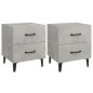 vidaXL Nachttische 2 Stk. Betongrau 40x35x47,5 cm vidaXL Nachttische 2 Stk. Betongrau 40x35x47,5 cm