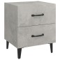 vidaXL Nachttische 2 Stk. Betongrau 40x35x47,5 cm vidaXL Nachttische 2 Stk. Betongrau 40x35x47,5 cm