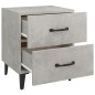 vidaXL Nachttische 2 Stk. Betongrau 40x35x47,5 cm vidaXL Nachttische 2 Stk. Betongrau 40x35x47,5 cm