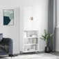 Highboard Weiß 69,5x34x180 cm Holzwerkstoff Highboard Weiß 69,5x34x180 cm Holzwerkstoff
