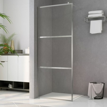 vidaXL Duschwand für Begehbare Dusche mit Klarem ESG-Glas 115x195 cm 