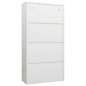 vidaXL Schließfachschrank Weiß 90x40x180 cm Stahl vidaXL Schließfachschrank Weiß 90x40x180 cm Stahl
