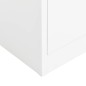 vidaXL Schließfachschrank Weiß 90x40x180 cm Stahl vidaXL Schließfachschrank Weiß 90x40x180 cm Stahl
