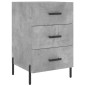 vidaXL Nachttisch Betongrau 40x40x66 cm Holzwerkstoff vidaXL Nachttisch Betongrau 40x40x66 cm Holzwerkstoff