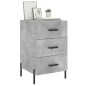 vidaXL Nachttisch Betongrau 40x40x66 cm Holzwerkstoff vidaXL Nachttisch Betongrau 40x40x66 cm Holzwerkstoff