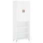 Highboard Weiß 69,5x34x180 cm Holzwerkstoff Highboard Weiß 69,5x34x180 cm Holzwerkstoff