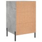 vidaXL Nachttisch Betongrau 40x40x66 cm Holzwerkstoff vidaXL Nachttisch Betongrau 40x40x66 cm Holzwerkstoff