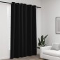 vidaXL Verdunkelungsvorhang mit Ösen Leinenoptik Anthrazit 290x245 cm vidaXL Verdunkelungsvorhang mit Ösen Leinenoptik Anthrazit 290x245 cm