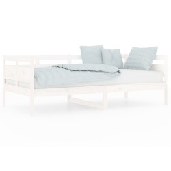 vidaXL Tagesbett Weiß Massivholz Kiefer 90x190 cm