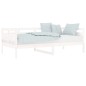 vidaXL Tagesbett Weiß Massivholz Kiefer 90x190 cm vidaXL Tagesbett Weiß Massivholz Kiefer 90x190 cm