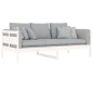 vidaXL Tagesbett Weiß Massivholz Kiefer 90x190 cm vidaXL Tagesbett Weiß Massivholz Kiefer 90x190 cm