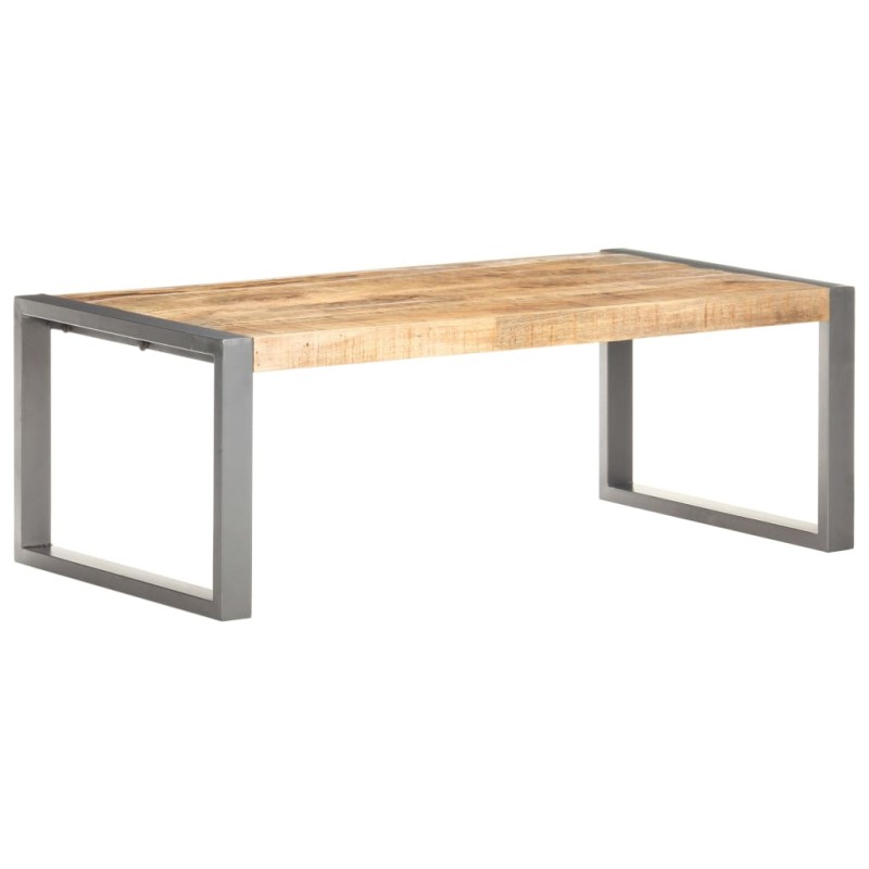 vidaXL Couchtisch 110x60x40 cm Raues Mangoholz vidaXL Couchtisch 110x60x40 cm Raues Mangoholz