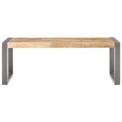 vidaXL Couchtisch 110x60x40 cm Raues Mangoholz