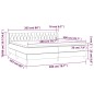 vidaXL Boxspringbett mit Matratze Schwarz 200x200 cm Stoff vidaXL Boxspringbett mit Matratze Schwarz 200x200 cm Stoff