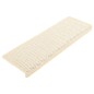 vidaXL Treppenmatten Selbstklebend Sisal-Optik 15 Stk. 65x21x4cm Creme vidaXL Treppenmatten Selbstklebend Sisal-Optik 15 Stk. 65x21x4cm Creme