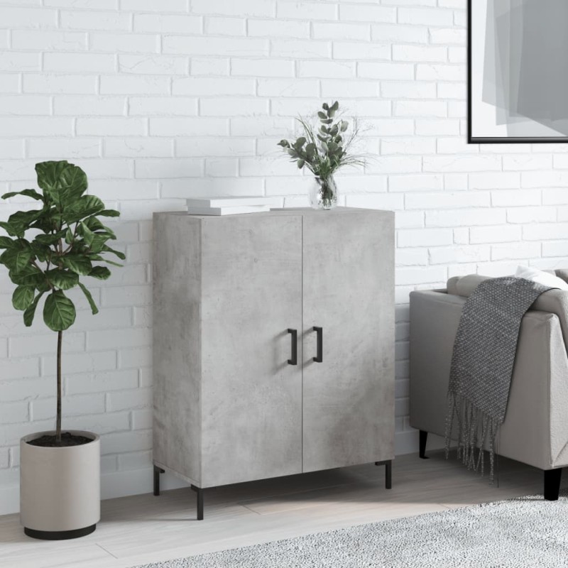 vidaXL Sideboard Betongrau 69,5x34x90 cm Holzwerkstoff vidaXL Sideboard Betongrau 69,5x34x90 cm Holzwerkstoff