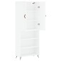 Highboard Weiß 69,5x34x180 cm Holzwerkstoff Highboard Weiß 69,5x34x180 cm Holzwerkstoff