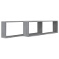 vidaXL Wandregale 2 Stk. Grau Sonoma 100x15x30 cm Holzwerkstoff vidaXL Wandregale 2 Stk. Grau Sonoma 100x15x30 cm Holzwerkstoff