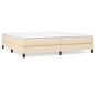vidaXL Boxspringbett Creme 200x200 cm Stoff vidaXL Boxspringbett Creme 200x200 cm Stoff