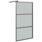 vidaXL Duschwand für Walk-In Dusche 100x195 cm Dunkel ESG Glas Schwarz vidaXL Duschwand für Walk-In Dusche 100x195 cm Dunkel ESG Glas Schwarz