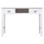 vidaXL Schreibtisch Weiß 108x45x76 cm Massivholz Paulownia vidaXL Schreibtisch Weiß 108x45x76 cm Massivholz Paulownia
