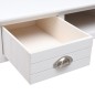 vidaXL Schreibtisch Weiß 108x45x76 cm Massivholz Paulownia vidaXL Schreibtisch Weiß 108x45x76 cm Massivholz Paulownia