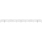 Gartenzaun mit Speerspitzen Stahl (1,25 - 1,5) x 17 m Schwarz Gartenzaun mit Speerspitzen Stahl (1,25 - 1,5) x 17 m Schwarz
