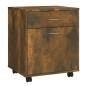 vidaXL Rollschrank Räuchereiche 45x38x54 cm Holzwerkstoff vidaXL Rollschrank Räuchereiche 45x38x54 cm Holzwerkstoff