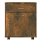 vidaXL Rollschrank Räuchereiche 45x38x54 cm Holzwerkstoff vidaXL Rollschrank Räuchereiche 45x38x54 cm Holzwerkstoff