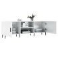 vidaXL TV-Schrank Hochglanz-Weiß 150x30x50 cm Holzwerkstoff vidaXL TV-Schrank Hochglanz-Weiß 150x30x50 cm Holzwerkstoff