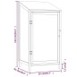 vidaXL Geräteschuppen 55x52x112 cm Massivholz Tanne vidaXL Geräteschuppen 55x52x112 cm Massivholz Tanne