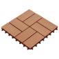 22 Stk. Terrassenfliesen 30 x 30 cm 2 qm WPC Teakholzfarbe 22 Stk. Terrassenfliesen 30 x 30 cm 2 qm WPC Teakholzfarbe