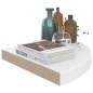 vidaXL Eck-Schweberegale 4 Stk. Hochglanz-Weiß 35x35x3,8 cm MDF vidaXL Eck-Schweberegale 4 Stk. Hochglanz-Weiß 35x35x3,8 cm MDF