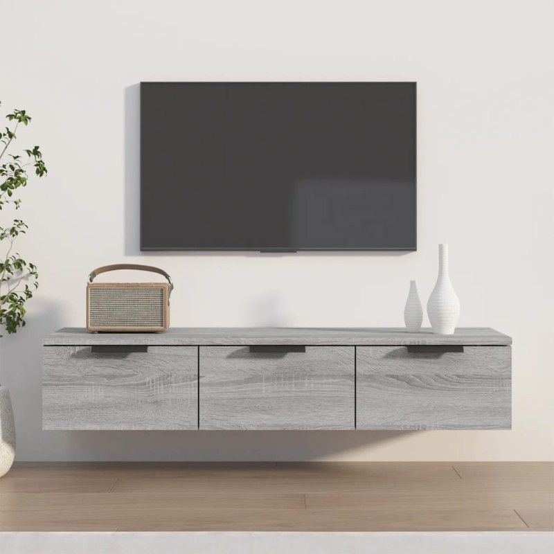 vidaXL Wandschrank Grau Sonoma 102x30x20 cm Holzwerkstoff vidaXL Wandschrank Grau Sonoma 102x30x20 cm Holzwerkstoff