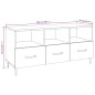 vidaXL TV-Schrank Räuchereiche 102x35x50 cm Holzwerkstoff vidaXL TV-Schrank Räuchereiche 102x35x50 cm Holzwerkstoff