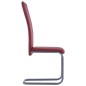 vidaXL Freischwinger 6 Stk. Rot Kunstleder vidaXL Freischwinger 6 Stk. Rot Kunstleder