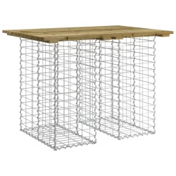 vidaXL Gartenbank aus Gabionen 100x70x72 cm Kiefernholz Imprägniert